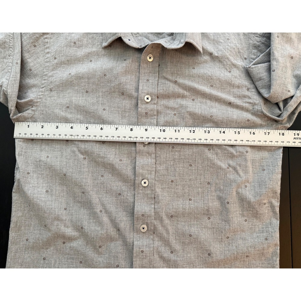 UNTUCKit Slim Fit Button Down Shirt Womens XS (0-2) Gray Business Casual Career - Picture 10 of 13